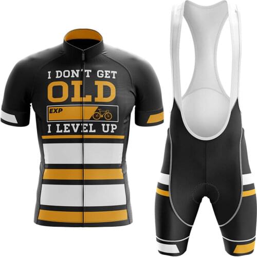 Don't Get Old Cycling Sets Summer Cycling Jersey Set Road Bicycle Jerseys MTB Bicycle Wear Breathable Cycling Clothing