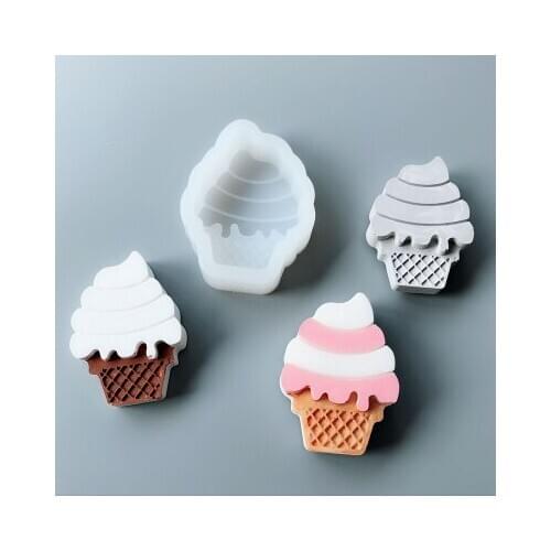 PRZY Mini Ice Cream Mold Aromatherapy Mold Silicone Mold Wedding Soap Molds Gypsum Chocolate Candle Candy Mould Clay Resin