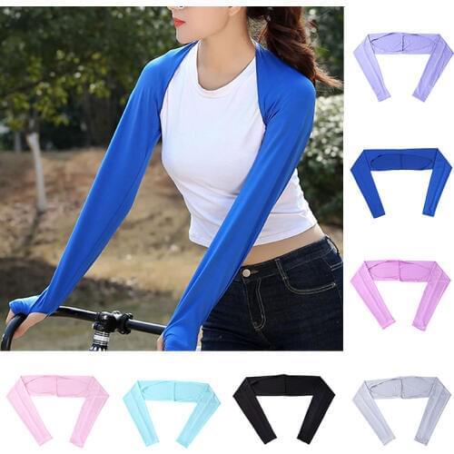 Foldable Shawl Scar Cover Gloves Elbow Sleeve Cuff Thin Section Fake Sleeve Arm Cover Siamese