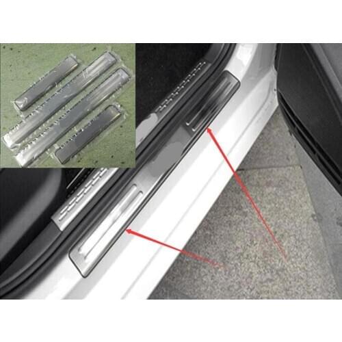 High quality stainless steel Scuff Plate/Door Sill for Volkswagen POLO Car styling 2011-2015