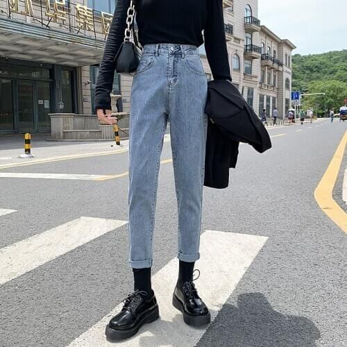 Harlan Jeans Womens Straight Loose Straight Loose 2020 Autumn and Winter New