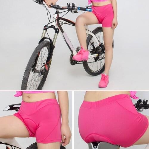Women Cycling Shorts 8mm Thick Gel Padded Breathable Underwear Bicycle Road Bike MTB Shorts Riding Underpant Shorts S-3XL Pink