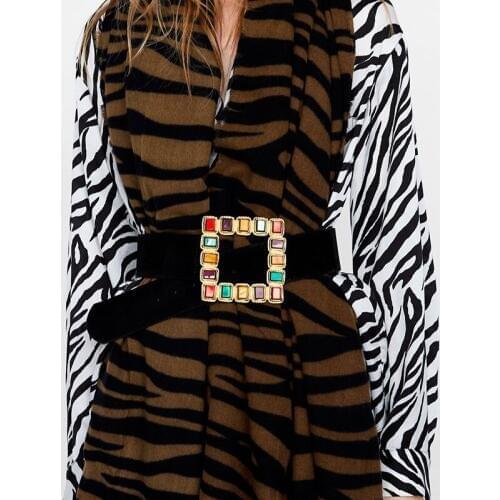 Multicolored Rhinetone Waistband for Women ZA Style Wide Hiphop Best Party Waist Jewelry Fashion Lady Belt BC003