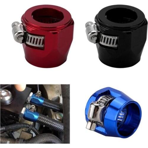 1PC AN4 AN6 AN8 AN10 AN12 Car Hose Finisher Clamp Radiator Modified Fuel Pipe Clip Buckle Universal Oil Fuel Hose Clamp