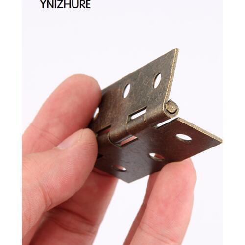 20pcs 64 * 39mm Limited Furniture Hinges Antique Wooden Gift Box Hinge Cabinet Great Packaging Accessories Table Bathroom