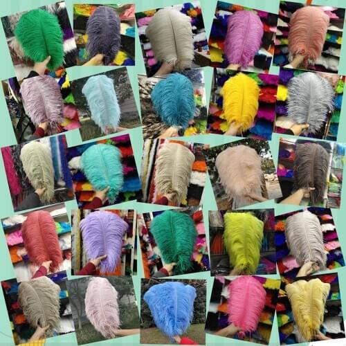 200pcs Beautiful Wholesale Ostrich Feathers 40-45 cm/16-18 inch Wedding Party Christmas Home Craft Accessories Decoration