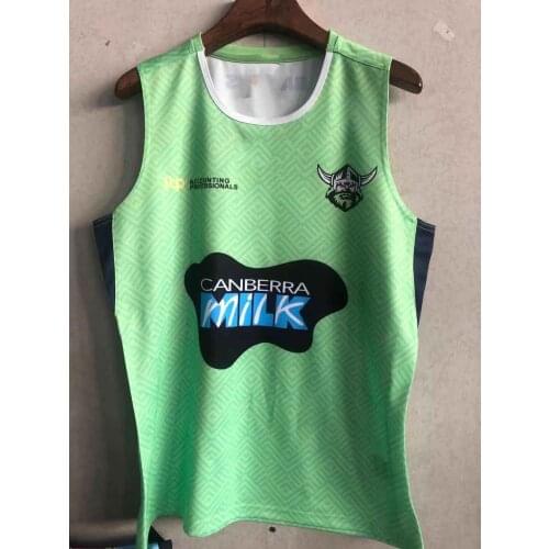 2021 Canberra Raiders Rugby Home Jersey Vest Singlet Mens Shirt Rugby Training Singlet JERSEY Shirt Size S-3XL
