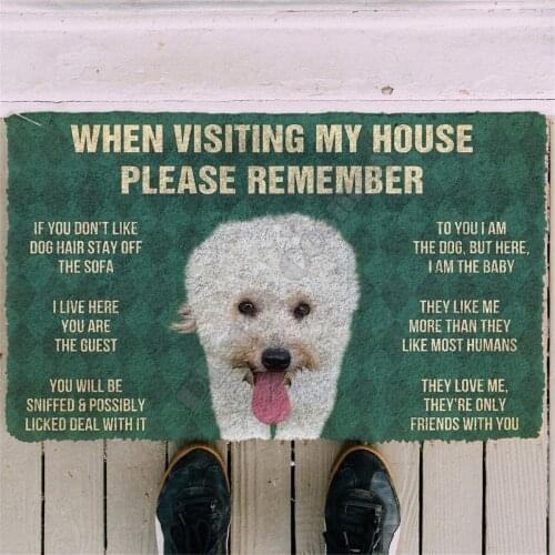 3D Printed Please Remember Newfoundland Dogs House Doormat Non Slip Door Floor Mats Decor Porch Doormat 02