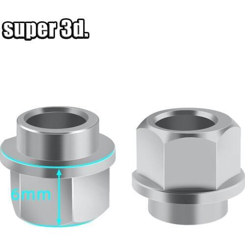 5/10pc 3D printer Openbuilds Eccentric Spacer V Wheel Eccentric Column isolation Screw nut V slot Stainless Steel bore 5MM 6MM