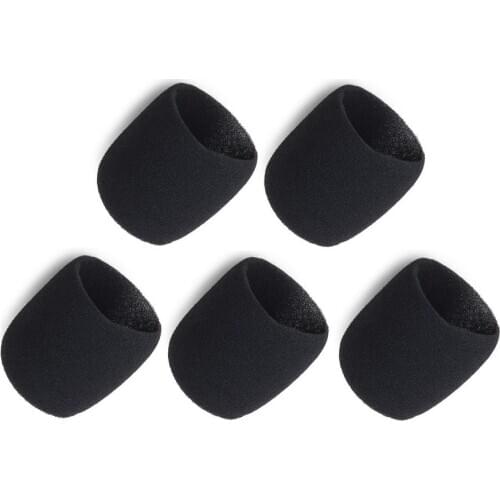 5 PCS Black Inner Foam Sponge Windscreens Microphones for Shure Beta 87A, Beta 87C, SM87A, SM86, and KSM9 microphone