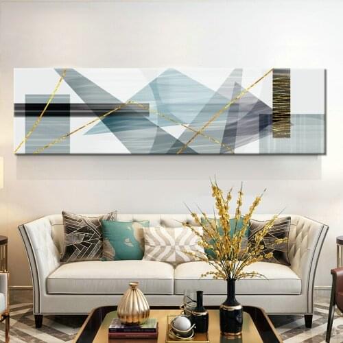 Abstract Geometric Canvas Paintings Nordic Scandinavian Posters Prints Wall Art Oil Pictures For Living Room Home Decor framed