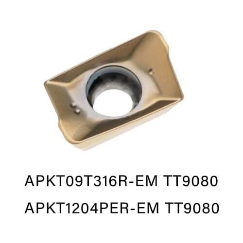 APKT09T316R-EM APKT09T3R-HF APKT1204PER-EM TT9080 hard submicron substrate turning small components lathe tool