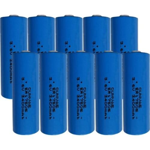 10pcs ER17505 17505 3.6V electric meter battery ER17505 Non-rechargeable lithium batteries for Gas Water Meter 17505 2400mAh