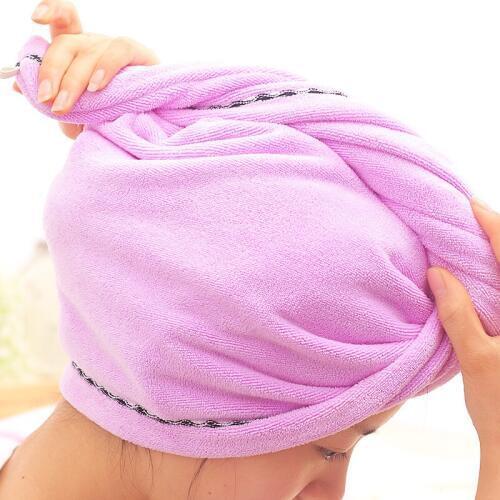 Rapided Drying Hair Towel Cap Quick Dry Hair Hat Wrapped Towel Bathing Cap