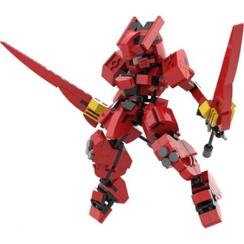 Action Figure Building Blocks Model Kits Kids Toys 5.9 Inches Anime Robots Assemble Bricks Dolls Armor Warrior Toys For Children