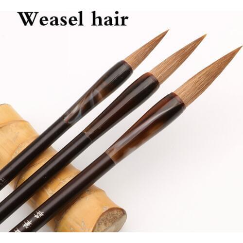 Chinese Woolen Weasel Hair Writing Brush Chinese Calligraphy Brush Set for Caligraphy Writing Landscape Ink Painting Tinta China