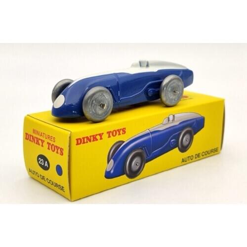 Atlas 1/43 Dinky Toys 23A AUTO DE COURSE Diecast Models Car Collection Blue