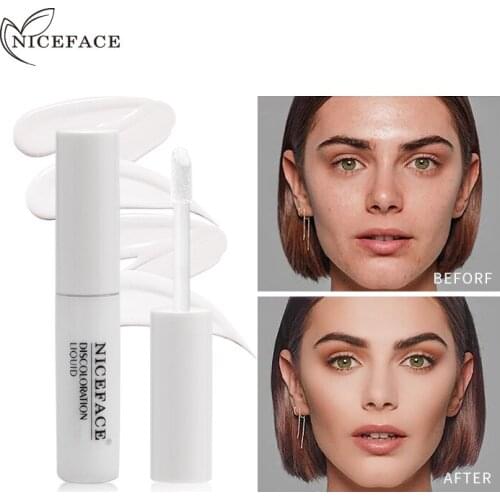 Niceface face makeup concealer ceam color corrector waterproof long lasting white change to skin color foundation AE068