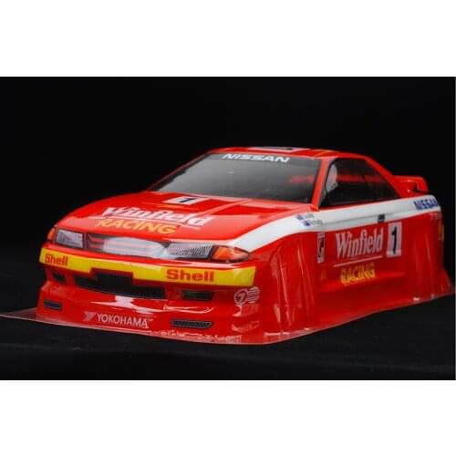 Rc Car Shell NISSAN GTR R32 Red Finished Body Winfield Racing 190mm For 1/10 Scale Model Cars