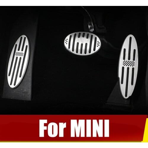 Car Accelerator Brake Footrest Pedals Cover For MINI Cooper S One Hatch Hardtop Countryman Clubman JCW R56 R60 F54 F55 F56 F60
