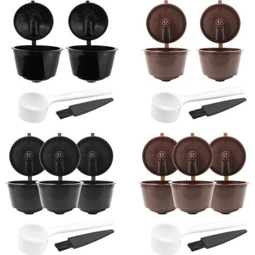 1/2/3Pcs Cafe Reusable Coffee Capsule Cup for Nescafe Dolce Gusto Models Refillable Filters Baskets Pod Soft Taste Sweet