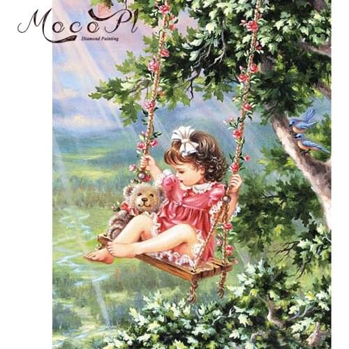 Картины девушек по номерам MOCOPL China At AliExpress