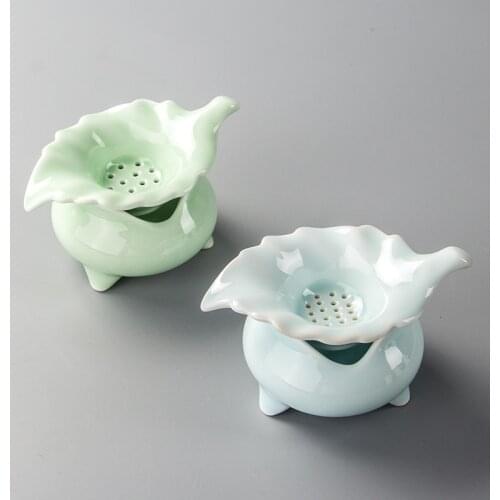 Theezeefje Losse Blad Thee Cup Porselein Kung Fu Thee Set Celadon Thee Filter Infusor D017