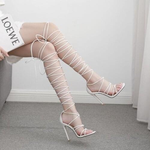 Square Toe High Heels Transparent Strap Thong Sandals Women Design Shoes Women Summer Women Sandals Band Vintage Thin Heels