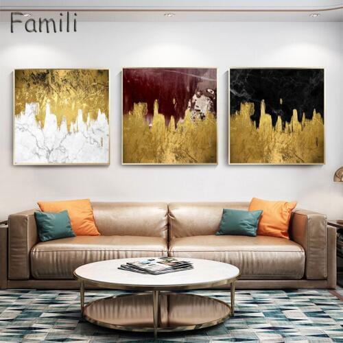 Northern Europe Abstract Light Luxury Elk Modern Living Room Sofa Background Wall Painting Creative Poster Style Home Decoration