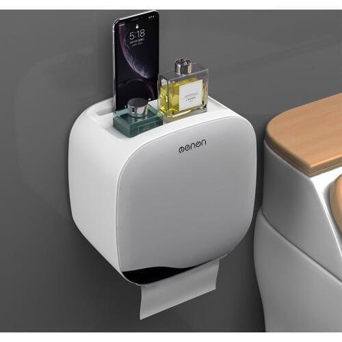 Bathroom Waterproof Toilet Tissue Box Free Punching Holder Wall Mounted Tissue Boxes Storage Napkin Container Kitchen Organize