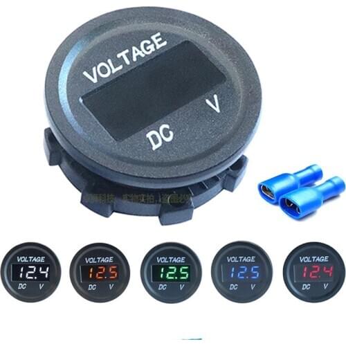 1 PC MIC-VM DC 12V LED Display Voltmeter Waterproof for Boat Marine Vehicle Motorcycle Truck ATV UTV Car Camper Caravan