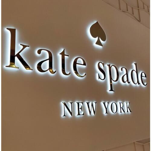 High quality led sign acrylic backlit cut letter sign with vocuum coating surface customized for shop/wedding