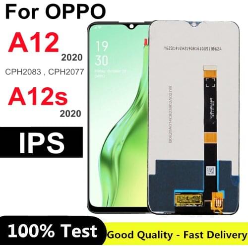 6.2 inch For Oppo A12 2020 Global LCD Display CPH2083 CPH2077 Touch Screen Digitizer Assembly For OPPO A12s LCD