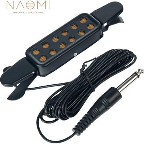 NAOMI Guitar Pickup Acoustic Electric Transducer Acoustic Guitar Sound Hole Pickup Magnetic Transducer