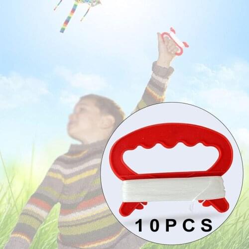 10pcs Kite Accessory Kite Handle Color & Line Board Flying Kite Line Flying Tools for Kids Children Spring Toy 30M
