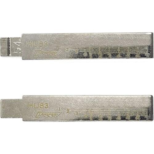 2/15/30pcs HU83 54# for-Peugeot for-Toyota for-Citroen Uncut Car Key Blade with Scale Engraved With Marks for KD/VVDI/JMD remote
