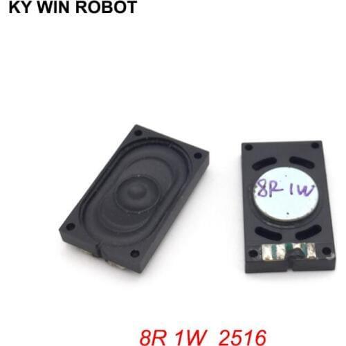 2PCS/Lot Notebook Speaker Horn 1W 8R 2516 1625 Loud speaker 8 ohms 1 Watt 8R 1W 25*16MM thickness 6.4MM