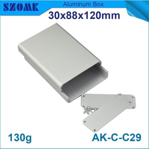 4 pcs/lot aluminum instrument case project case in silver color separately aluminum case with smooth surface 27x85MM