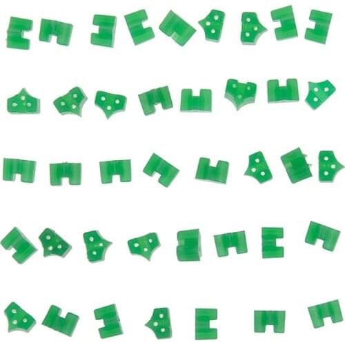 40pcs/bag Silicone Dental Wedges Rubber Dental Material Dental Silicone Add On Wedges Rubber TOR VM Delta Ring Tine