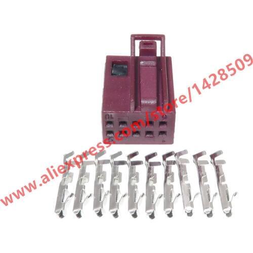 5 Sets 10 Pin Auto Rearview Mirror Taillight Plug Car Sunroof Door Connector For Benz