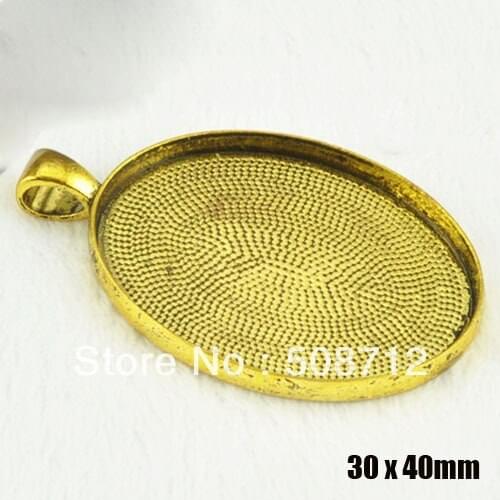 Free shipping!!! Antique Copper 30x40mm Pendant Tray,Cabochon Setting,Cameo Blank,Glass Tile