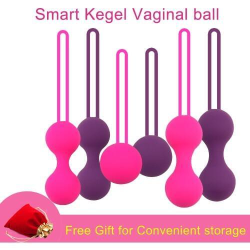 Safe Kegel Ball Smart Ben Wa Ball Geisha Balls Silicone Vaginal Chinese Balls For Woman Intimate Sex Toys Pussy Tighten Machine