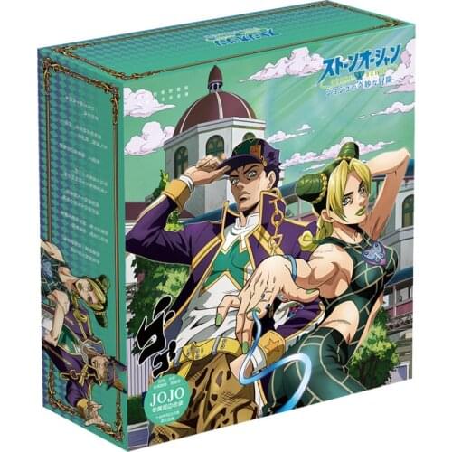 Anime JoJos Bizarre Adventure Toy Gift BOX badge Pin Postcard Props card water Cup Keychain Bookmark storage box gift