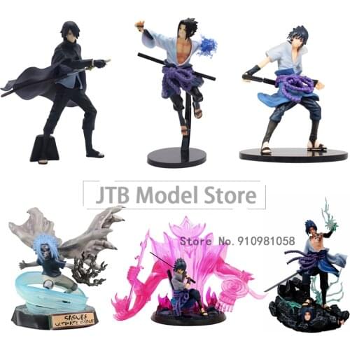 Naruto Shippuden GK Uchiha Sasuke Anime Model Pvc Susanoo Kizuna Relation Statue Series Action Figure Collectible Toy Gift
