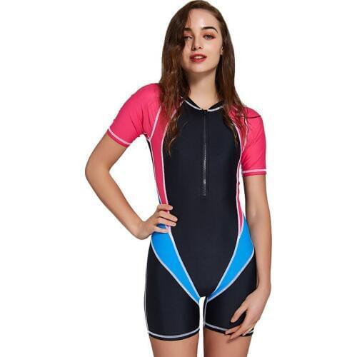New Anti-UV Lycra Short Sleeve Triathlon Wetsuit Women Surfing Wet Suit for Swimming Sucba Diving Skin Swimsuit Equipment