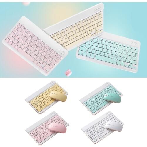 Universal Slim Portable Wireless Bluetooth Keyboard Mouse Comb with Built in Rechargeable Battery