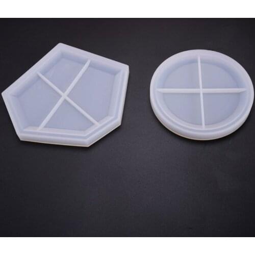 Crystal Epoxy Resin Mold Coaster Casting Silicone Mould Handmade DIY Crafts Decorations Making Tools