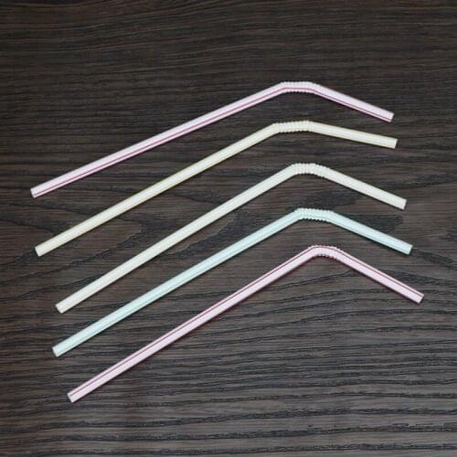Kitchen Dining Barware Bar Accessories 18cm Disposable Diy Bending Drinking Straw 1000pcs/lot