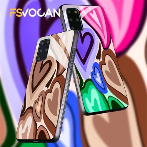 Latte Coffee Love Case For Samsung Galaxy S21 S20 FE Plus A71 70 A51 50 S10 Note 20 10 Ultra Heart Matcha Colorful Phone Cover