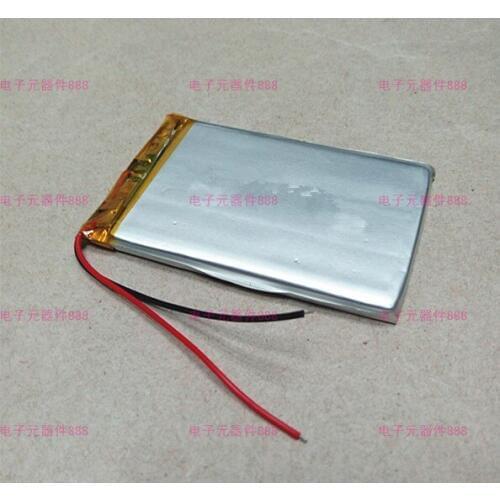 3.7V lithium polymer battery 584455 1900MAH GPS navigation mobile power electronic dog Rechargeable Li-ion Cell Rechargeable Li
